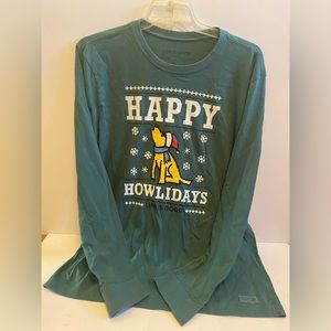Life is good Happy Howliday long sleeve tee